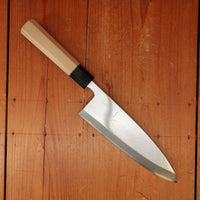 Trade In Hitohira Kikuchiyo Manzo 210mm Deba Aogami 2 Ho Wood with Box & Saya