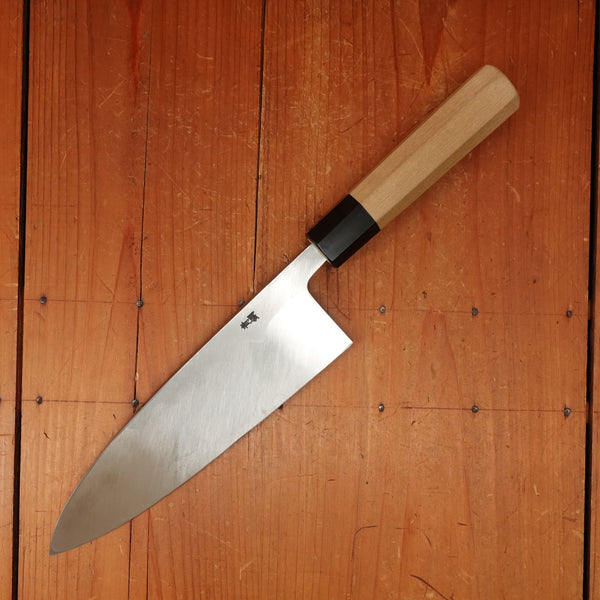 Trade In Hitohira Kikuchiyo Manzo 210mm Deba Aogami 2 Ho Wood with Box & Saya