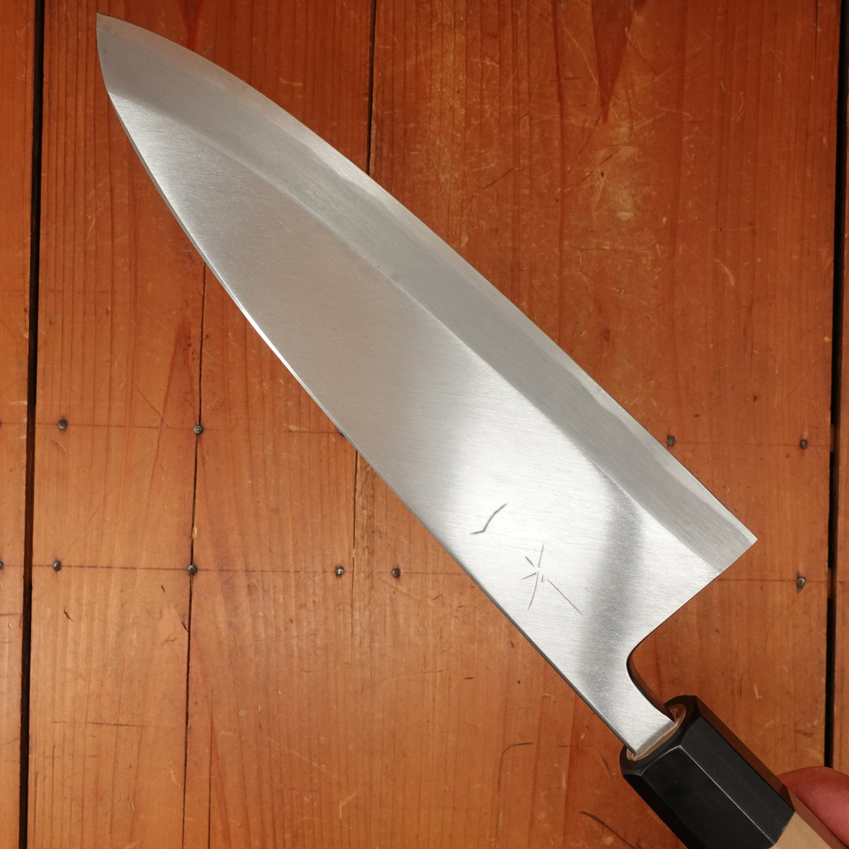 Trade In Hitohira Kikuchiyo Manzo 210mm Deba Aogami 2 Ho Wood with Box & Saya