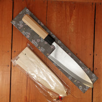Trade In Hitohira Kikuchiyo Manzo 210mm Deba Aogami 2 Ho Wood with Box & Saya
