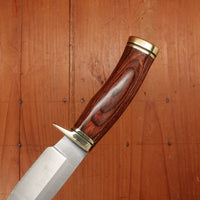 Buck 192 Vanguard 4 1/4” Fixed Drop Point 420HC Heritage Walnut Handle with Leather Sheath