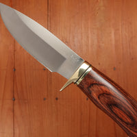 Buck 192 Vanguard 4 1/4” Fixed Drop Point 420HC Heritage Walnut Handle with Leather Sheath