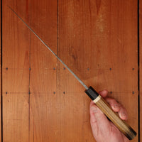 Rolin Knives 240mm Gyuto 26C3 Oil Quench Honyaki Octagonal Lignum Vitae Bone Blackwood Handle Cedar Saya