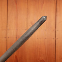 LF&C 14" Sharpening Steel Medium Cut Pewter & Stag USA 1920s-50s