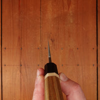 Rolin Knives 240mm Gyuto 26C3 Oil Quench Honyaki Octagonal Lignum Vitae Bone Blackwood Handle Cedar Saya