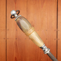F Dick 11" Sharpening Steel Horn Handle 1960s-70s