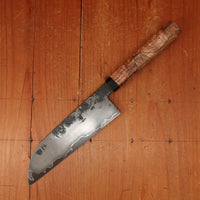 Rolin Knives GoMai 170mm Santoku A203 Clad Apex Ultra Spalted Maple Richlite