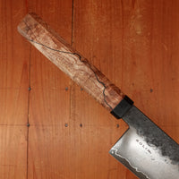 Rolin Knives GoMai 170mm Santoku A203 Clad Apex Ultra Spalted Maple Richlite