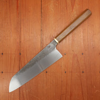 Rolin Knives 205mm Santoku Apex Ultra Argentine Lignum Brass