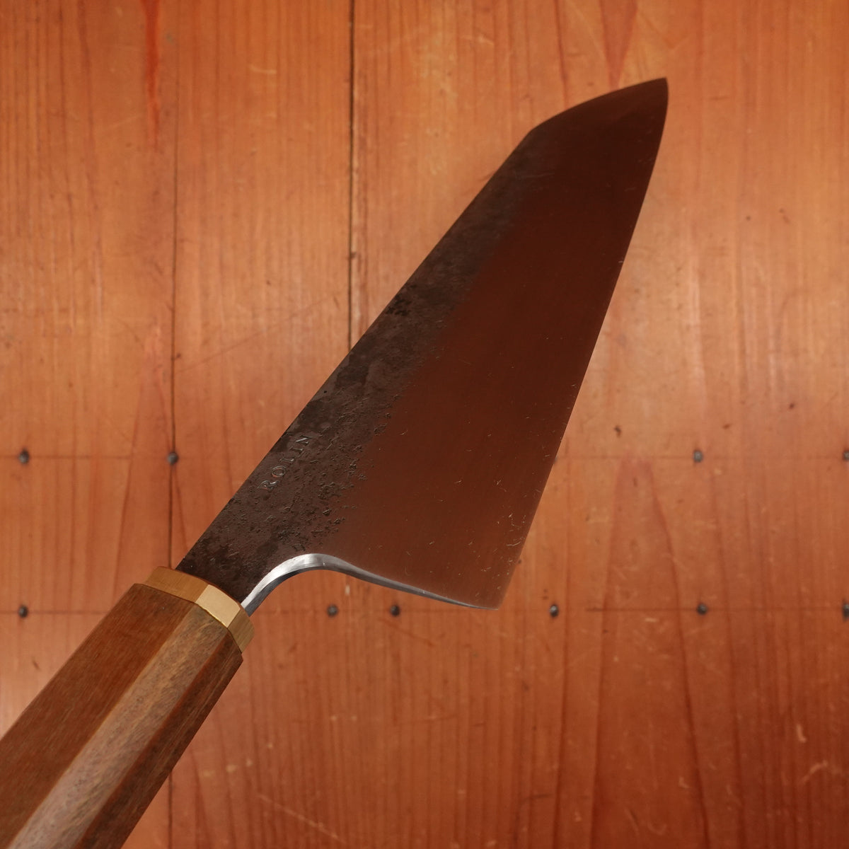 Rolin Knives 205mm Santoku Apex Ultra Argentine Lignum Brass
