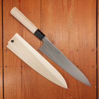 Ashi Hamono Ginga 240mm Wa Gyuto Swedish Stainless with Saya