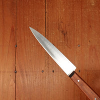New Old Stock Mazzoli Chiasais 3.5" Paring Knife Carbon Plum Handle Maniago, Italy ~1950s 60s