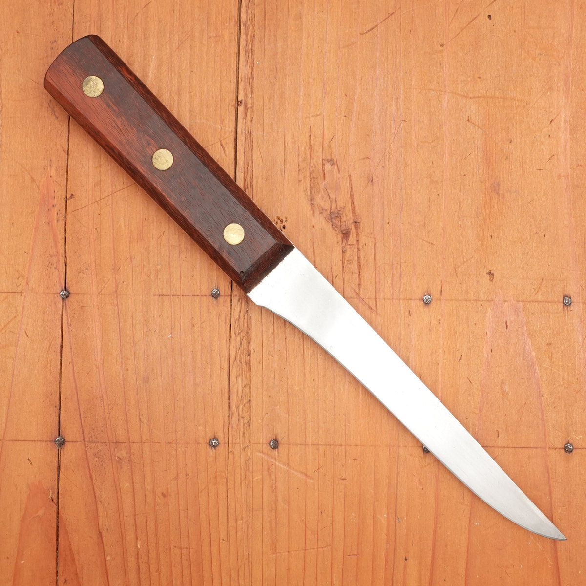 New Old Stock Hoffman 6" Boning Knife Semi Flex Carbon Steel 1950s 60s