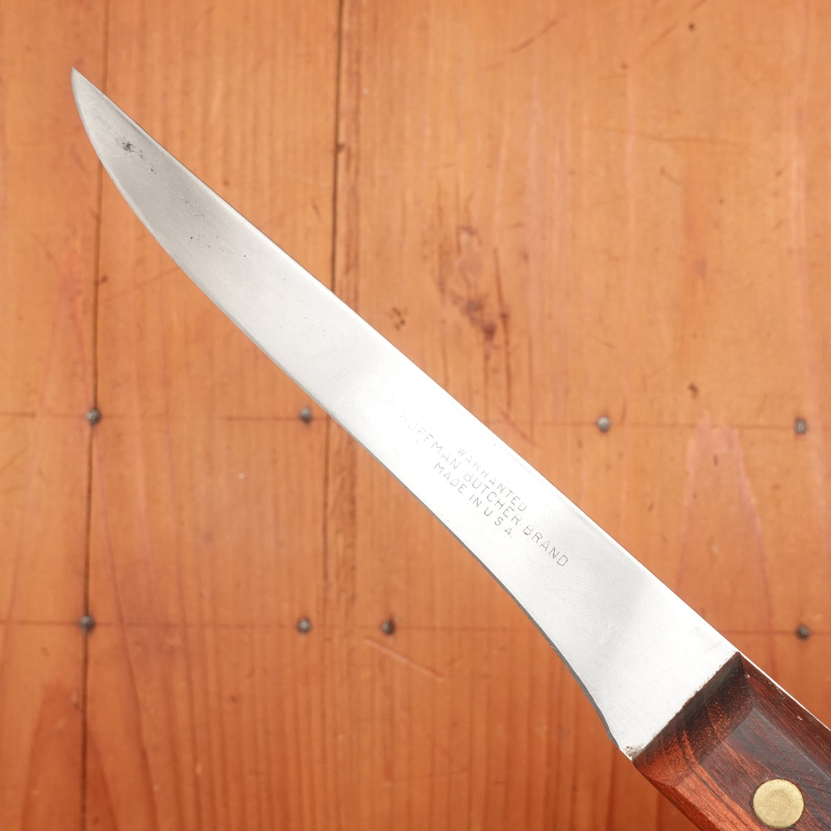 New Old Stock Hoffman 6" Boning Knife Semi Flex Carbon Steel 1950s 60s