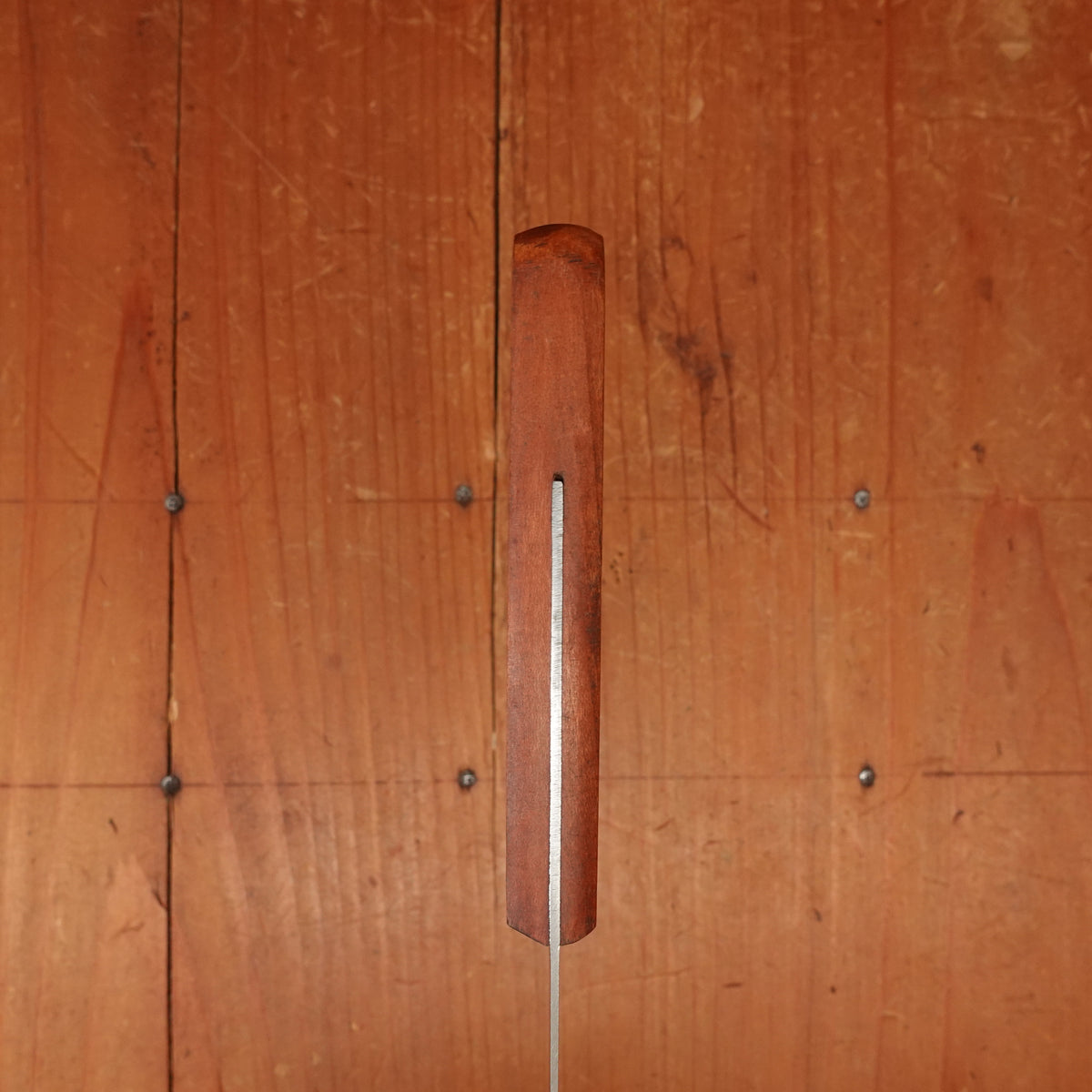 New Old Stock Mazzoli Chiasais 3.5" Paring Knife Carbon Plum Handle Maniago, Italy ~1950s 60s