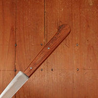 New Old Stock Mazzoli Chiasais 3.5" Paring Knife Carbon Plum Handle Maniago, Italy ~1950s 60s