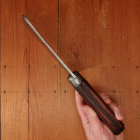 Foster Bros 6" Cleaver Hand-Forged Laminated Steel Grooved Hardwood and Iron Cap 1880s-1920