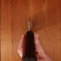 Foster Bros 6" Cleaver Hand-Forged Laminated Steel Grooved Hardwood and Iron Cap 1880s-1920