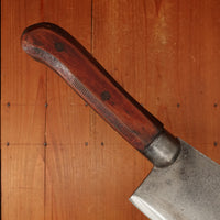 Foster Bros 6" Cleaver Hand-Forged Laminated Steel Grooved Hardwood and Iron Cap 1880s-1920