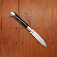 Au Sabot Le Roquefort 10.5cm Pocket Knife Drop Point Stainless Bolstered Ebony Handle