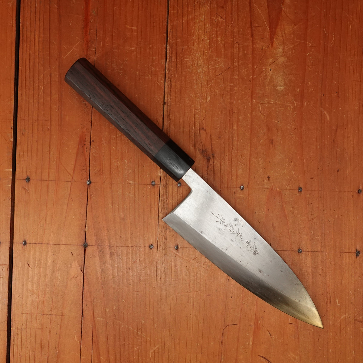 Trade In Kitaoka 180mm Deba Aogami 2 Octagonal Rosewood & Pakka