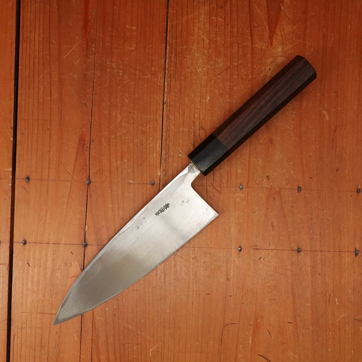 Trade In Kitaoka 180mm Deba Aogami 2 Octagonal Rosewood & Pakka