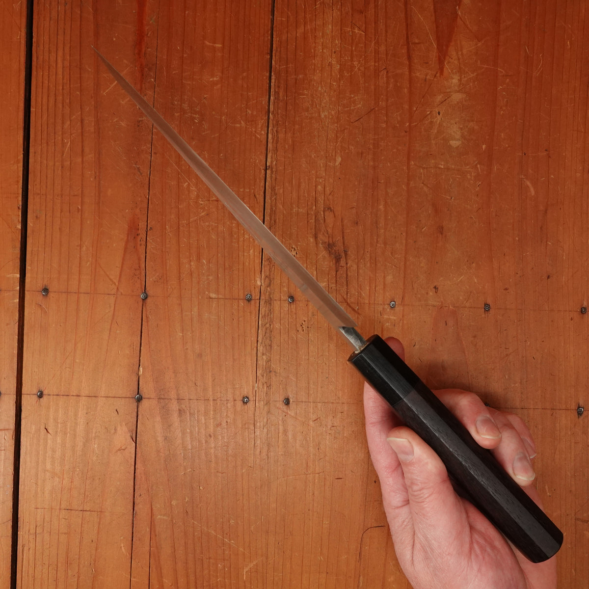 Trade In Kitaoka 180mm Deba Aogami 2 Octagonal Rosewood & Pakka