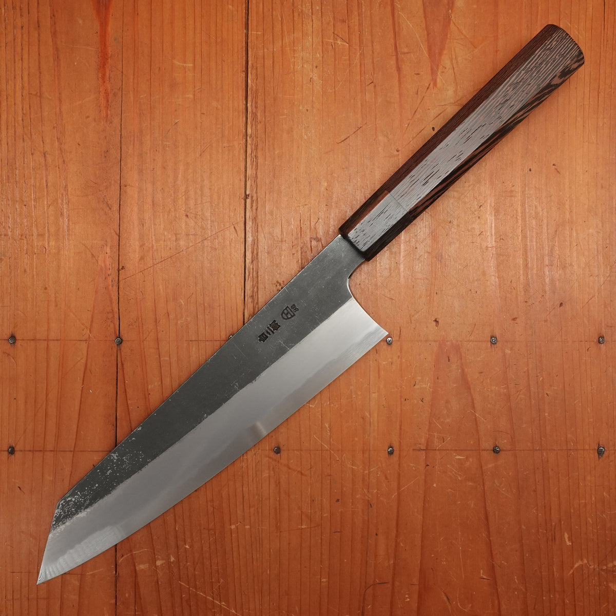 Hitohira Togashi 240mm Kiritsuke Gyuto Shirogami 2 Kurouchi Tagayasan Handle