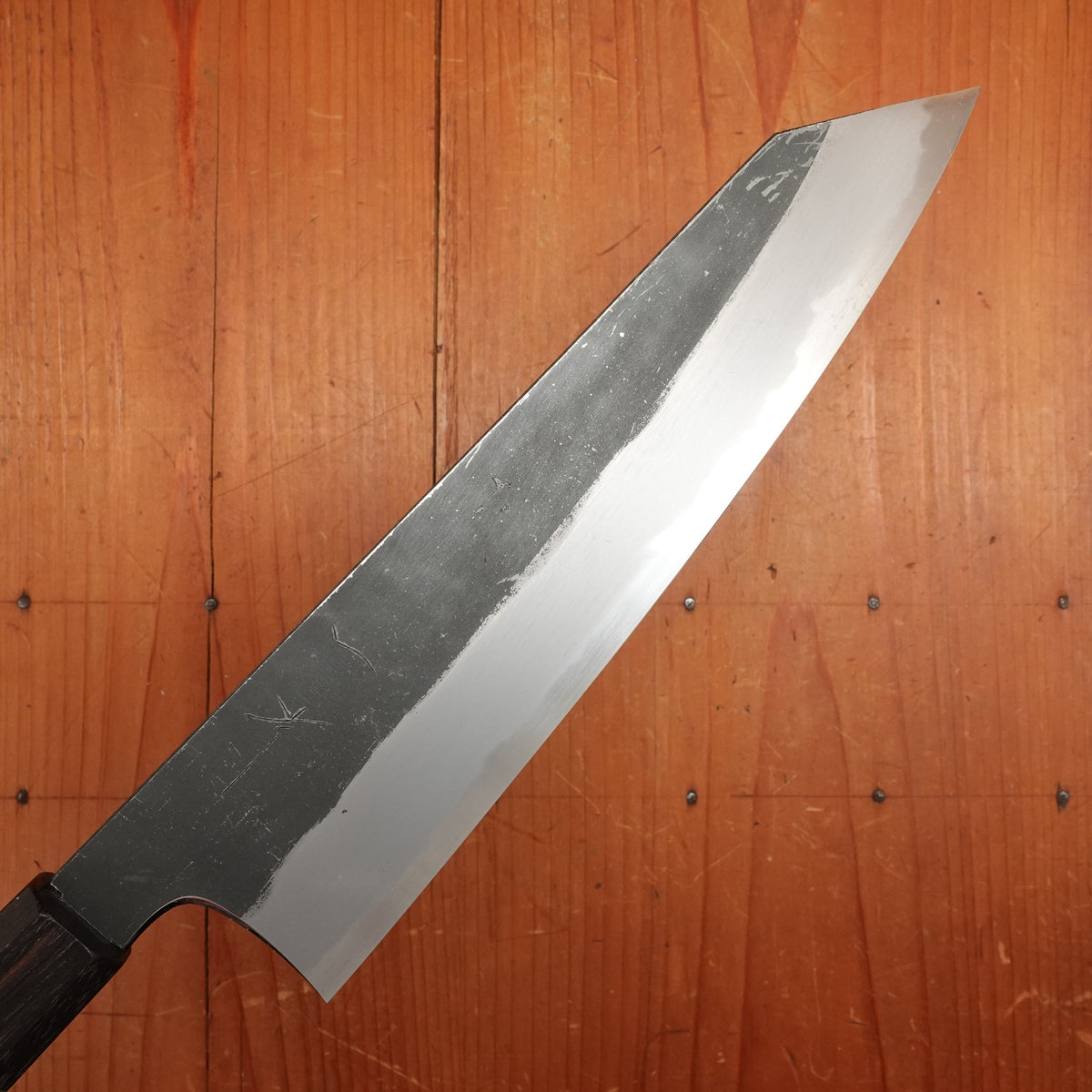 Hitohira Togashi 240mm Kiritsuke Gyuto Shirogami 2 Kurouchi Tagayasan Handle