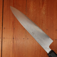 Trade In Yoshikazu Ikeda 210mm Gyuto Aogami 1 Suminagashi Bocote & Ebony Oct Handle Bocote Saya
