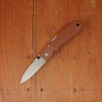 MOKI Coupe 58mm Folding Knife AUS-8 Lockback Grilon Cocoa Brown Handle