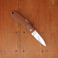 MOKI Coupe 58mm Folding Knife AUS-8 Lockback Grilon Cocoa Brown Handle