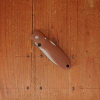 MOKI Coupe 58mm Folding Knife AUS-8 Lockback Grilon Cocoa Brown Handle