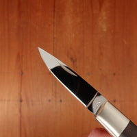 MOKI Leaf 45mm Folding Knife Lock Back Ironwood Handle