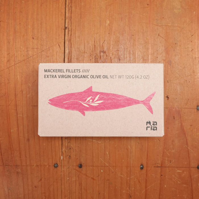 Maria Organic Mackerel Filets in Organic EVOO - 125g