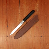 MOKI 100mm Steak Knife Linen Micarta Handle