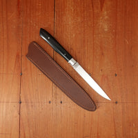 MOKI 100mm Steak Knife Linen Micarta Handle