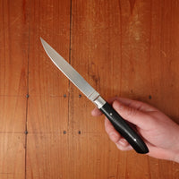 MOKI 100mm Steak Knife Linen Micarta Handle
