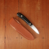 MOKI Banff 55mm Fixed Blade Linen Micarta Handle