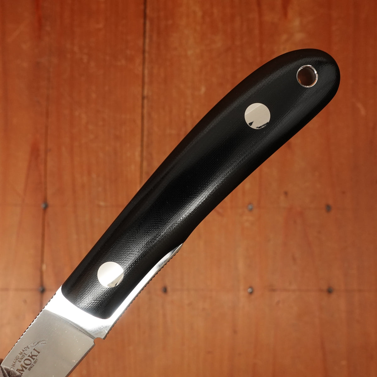 MOKI Banff 55mm Fixed Blade Linen Micarta Handle