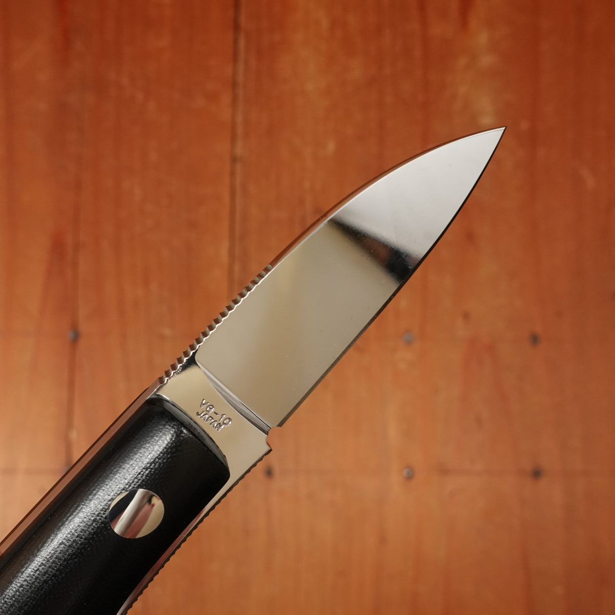 MOKI Banff 55mm Fixed Blade Linen Micarta Handle