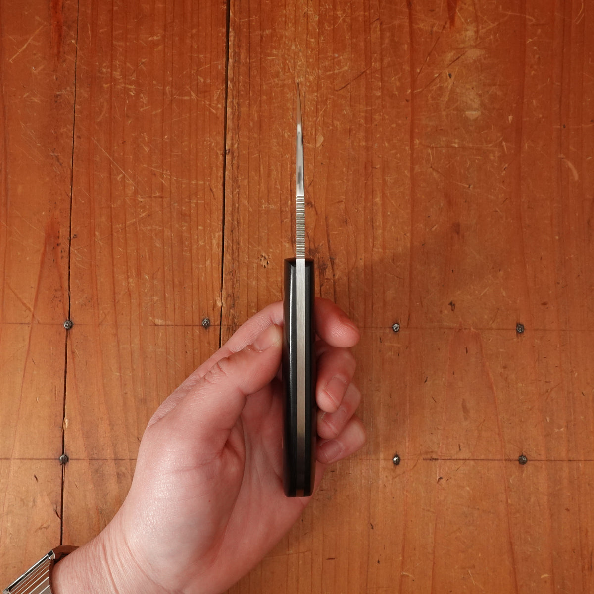 MOKI Banff 55mm Fixed Blade Linen Micarta Handle
