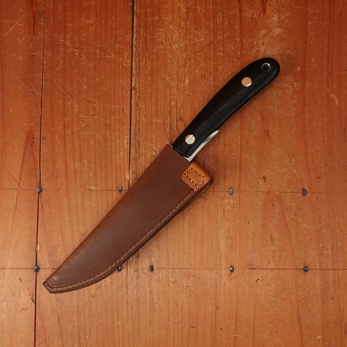 MOKI Banff 86mm Fixed Blade VGXEOS Linen Micarta Handle