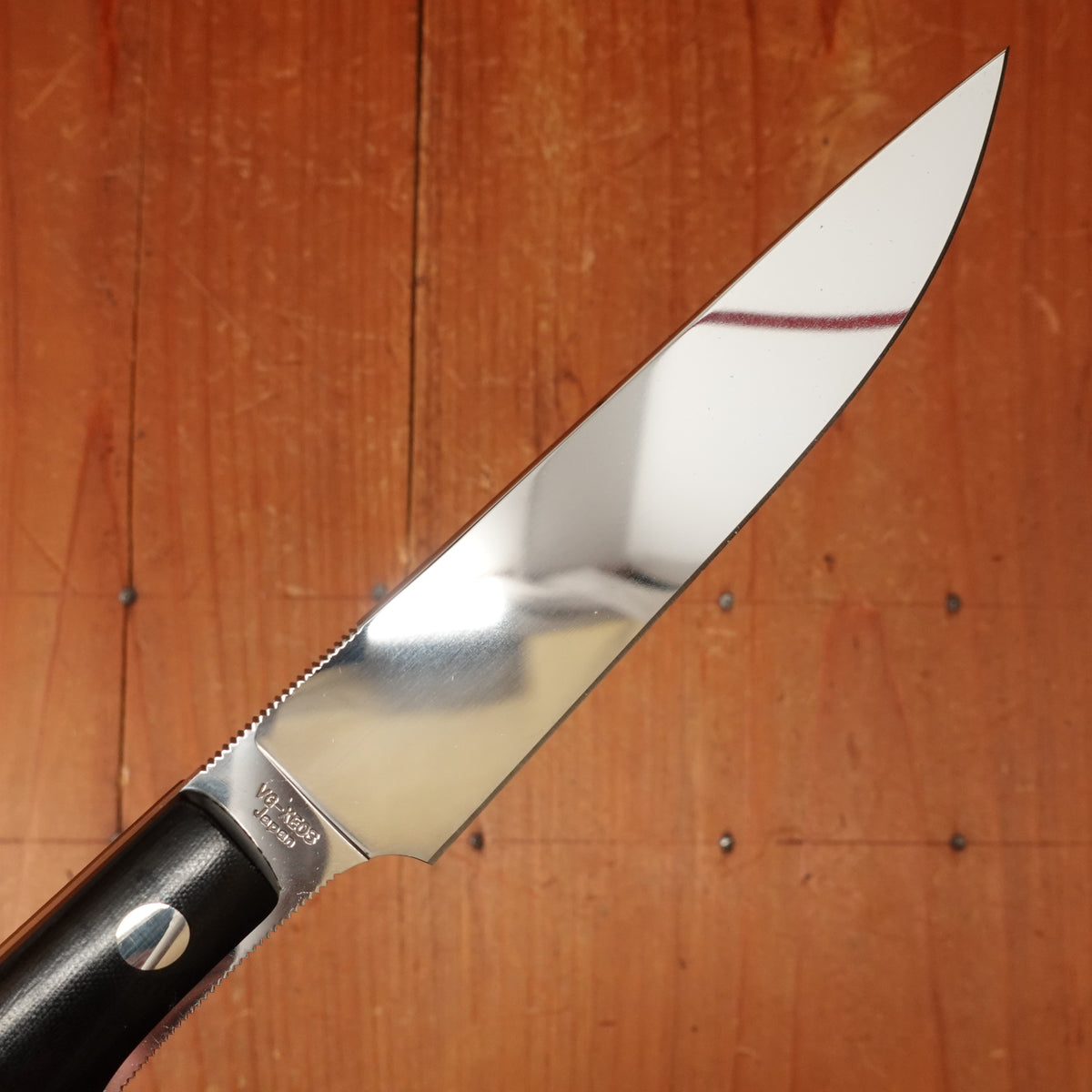 MOKI Banff 86mm Fixed Blade VGXEOS Linen Micarta Handle