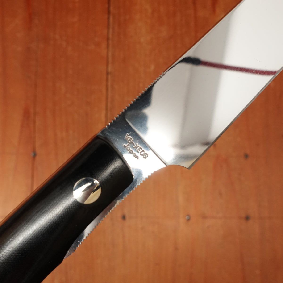 MOKI Banff 86mm Fixed Blade VGXEOS Linen Micarta Handle