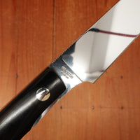 MOKI Banff 86mm Fixed Blade VGXEOS Linen Micarta Handle