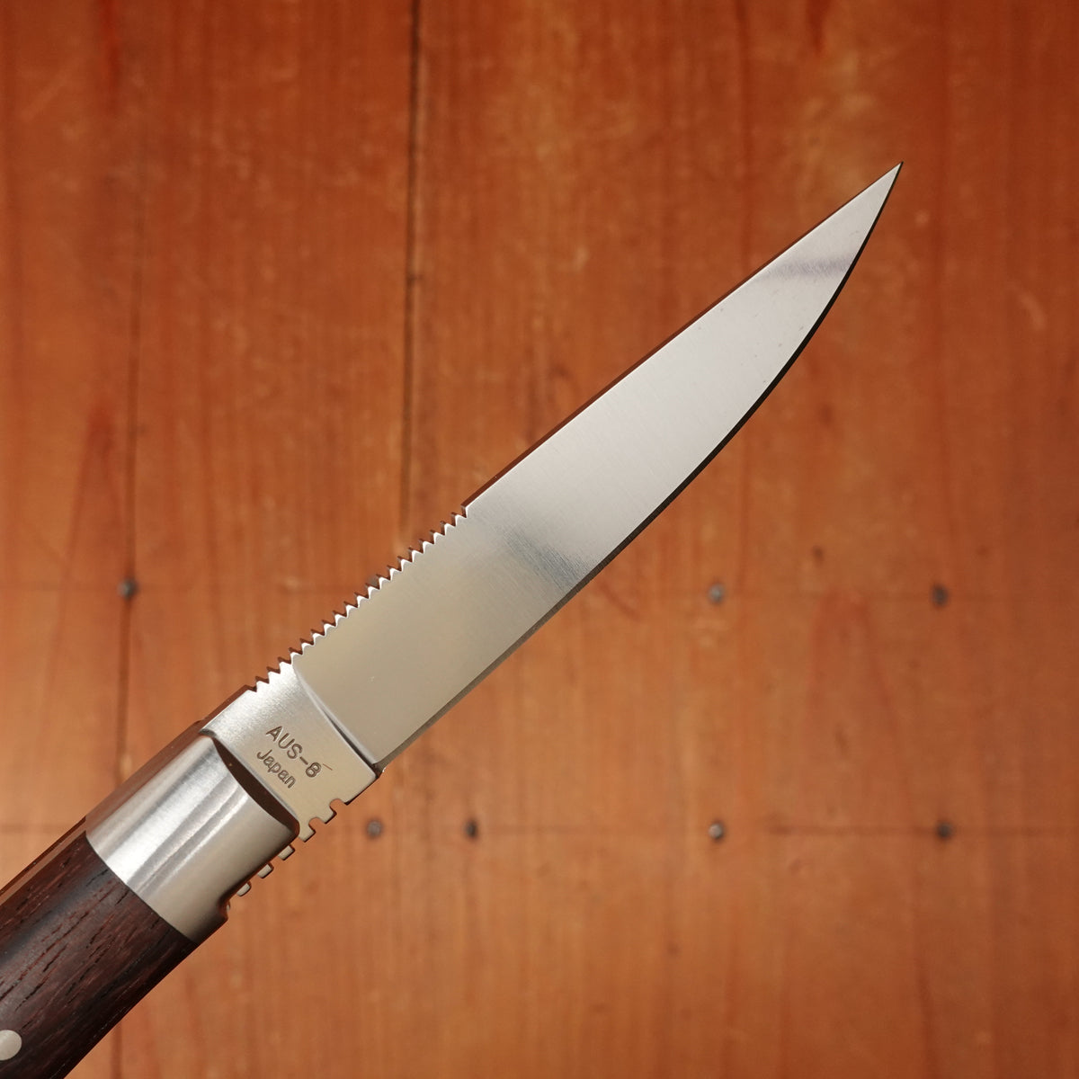 MOKI Trout & Bird 78mm Fixed Blade Wood Handle