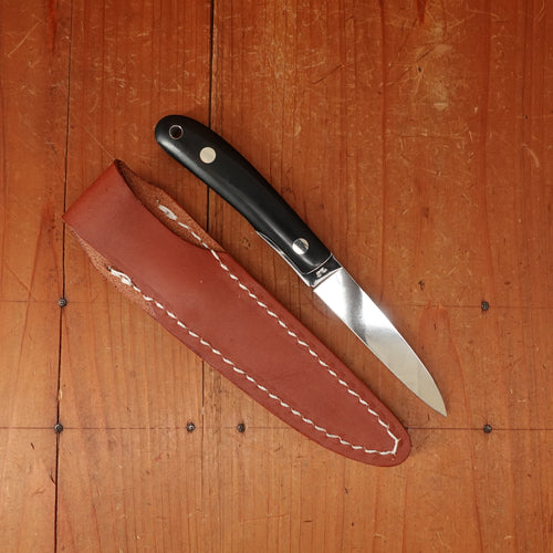 MOKI Banff 75mm Fixed Blade Linen Micarta Handle
