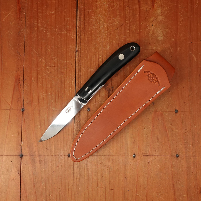 MOKI Banff 86mm Fixed Blade Linen Micarta Handle