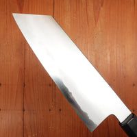 Sakai Kikumori Yugiri 180mm Kiritsuke Santoku Stainless Clad Aogami 1 Ebony with Saya